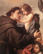 PEREDA, Antonio de St Anthony of Padua with Christ Child (detail) wsg china oil painting reproduction